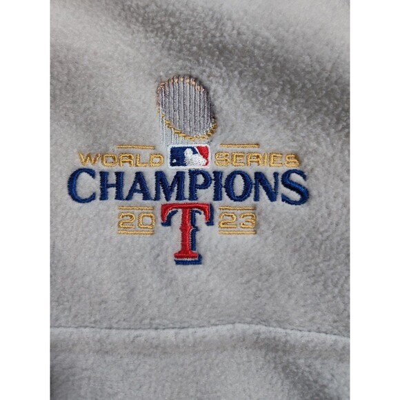 Texas Rangers 2023 World Series Champions Women's Columbia Fleece Top size L - Picture 5 of 7